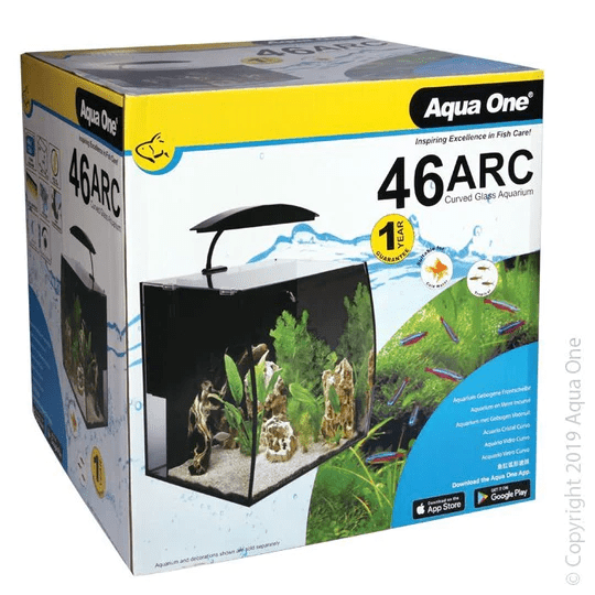 aqua one arc 46 glass aquarium